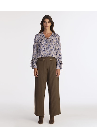 Yargıcı Wide Leg Yüksek Bel Pantolon 25kkpn3028x 208 Kahverengi