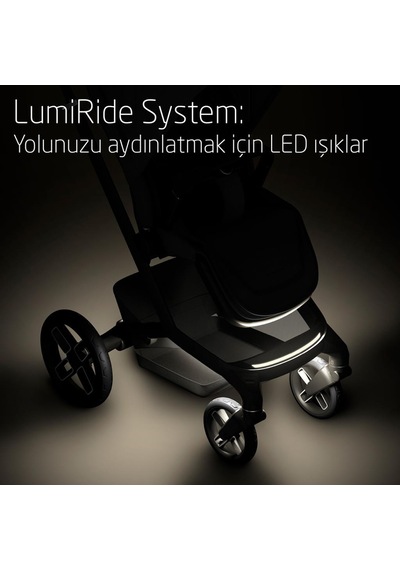 Maxi-Cosi Fame Portbebeli Led Işıklı Entegre Telefon Şarj Üniteli Premium Bebek Arabası Twillic Green