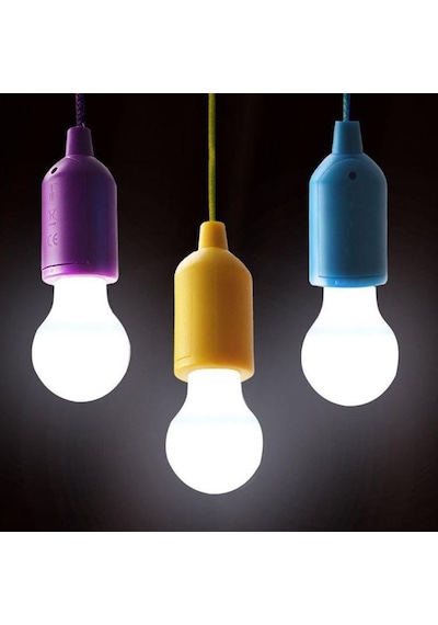 Cord Light Ch-6088 E27 Duy İpli Çek Yak Lamba Mor Pull