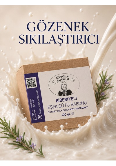 Biberiyeli Zeytin Yağlı Eşek Sütü Sabunu 100 Gr