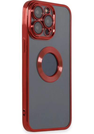 Apple  Uyumlu  iPhone 14 Pro Max Kılıf Slot Silikon Kırmızı
