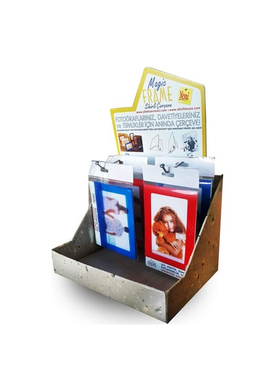 Fotoğraf Çerçevesi Pvc, Ayaklı, Dikey 4'lü Set