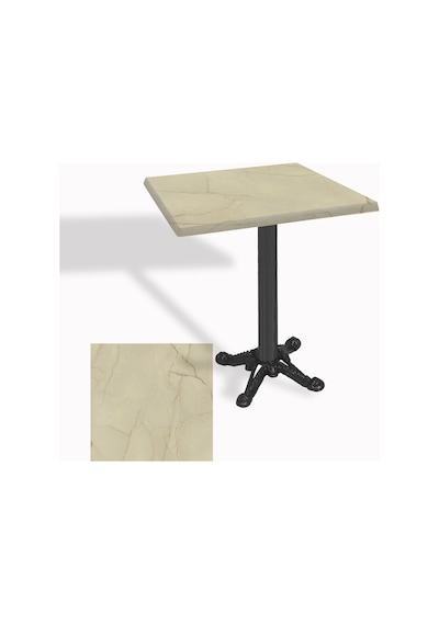 Çipa Döküm Ayak Kare Masa 60x60 Cm - Werzalit, Wermodin Ve Allzalit Tabla - Golden Marble Çok Renkli Çipa Döküm Ayak Kare Masa 60x60 Cm - Werzalit, Wermodin Ve Allzalit Tabla - Golden Marble Çok Renkli