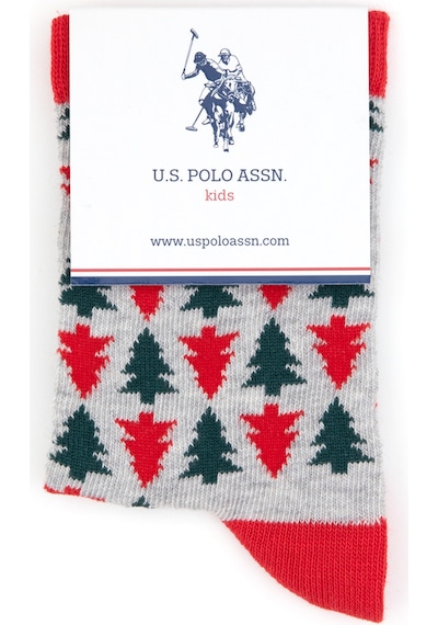 U.s. Polo Assn. Kız Çocuk Kırmızı Çorap Soket 50318078-vr030 Kırmızı