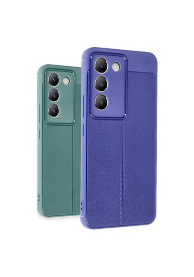 Vivo V30 Lite 4g Uyumlu Kılıf Auto Focus Kapak - Mavi