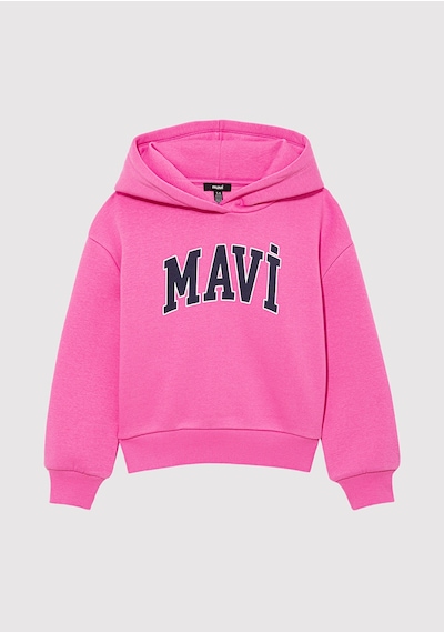 Mavi - Mavi Logo Baskılı Pembe Sweatshirt 7610035-70982 Pembe