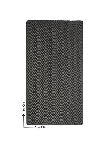 60x110 Cm Hücreli Kedi Kumu Paspası Kedi Matı Kedi Tuvalet Önü Paspası Koyu Gri