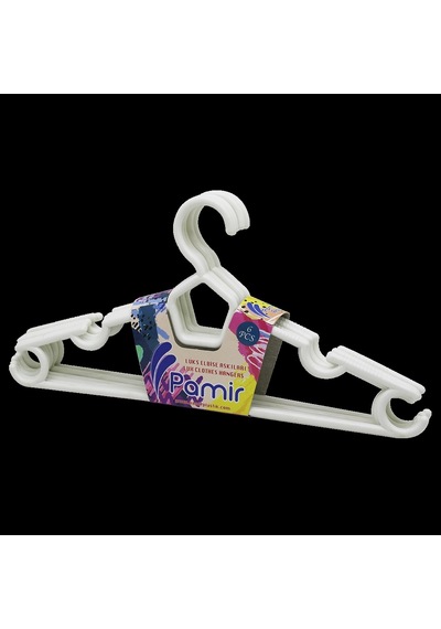 6 Parça Plastik Karizma Elbise Askı 4767 Çok Renkli