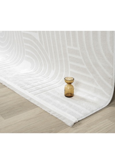 Mariesse Home Aspendos Akrilik Dokuma Salon Mutfak Koridor Kesme Yolluk Dokuma Makine Halısı Aspendos01 5110-krem