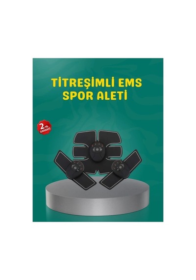 Ems Titreşimli Spor Cihazı Kas Geliştirme Ve Yağ Yakma 2025 Seri Orijinal Beyaz - Siyah