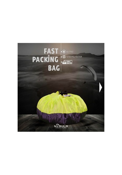 Yamaç Paraşütü Gül Torba Fast Packıng Bag Sarı Sarı