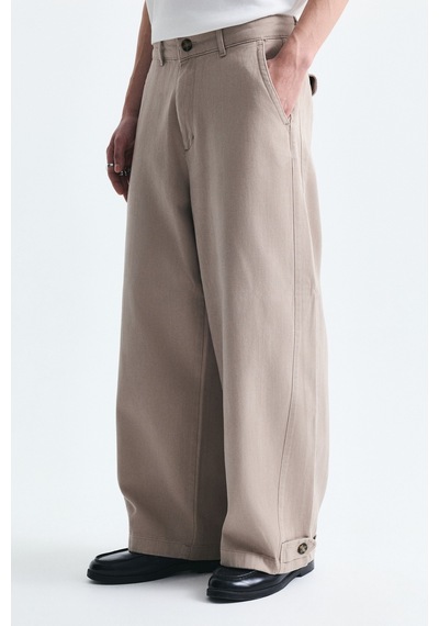 Vamos Relaxed Fit Pantolon Koyu Bej
