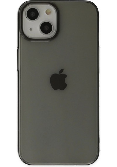 Apple İphone Uyumlu 14 Plus Kılıf Pc Sert Şeffaf Kapak - Siyah Çok Renkli