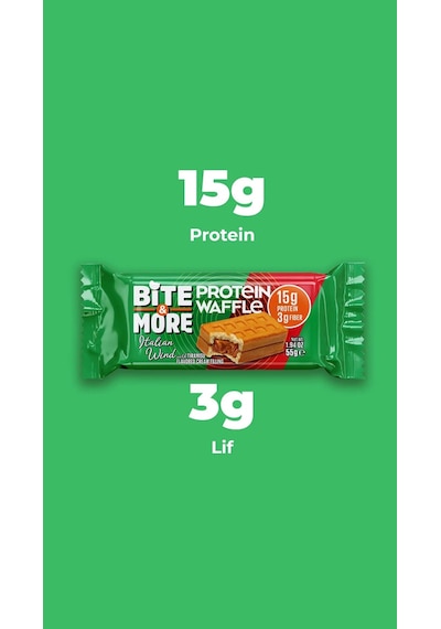 Bite&more Protein Waffle 55 Gram X 12 Adet Tiramisu