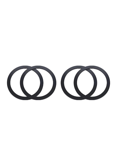 Polham 0.4mm 4 Adet Set Ultra İnce Yapışkanlı Mıknatıslı Metal Halka, 3m Hafif Tüm Telefonlara Uyumlu