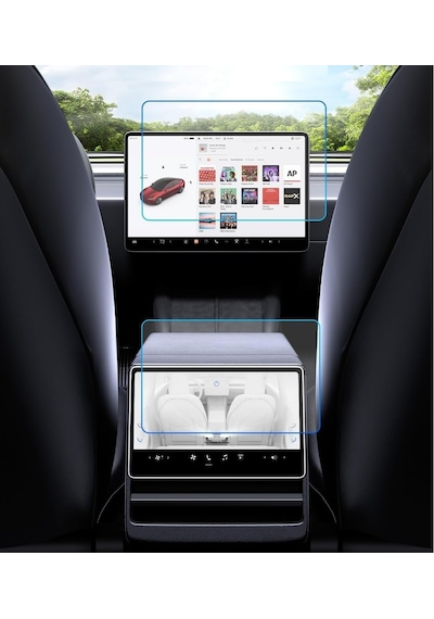 Tesla Model Y Juniper Uyumlu 2025 Model 15.4 İnç Multimedya Ekran Ve 8 İnç Dokunmatik Ekran 9h Standart