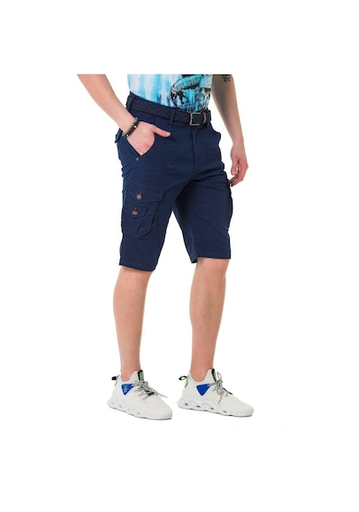 Cipo & Baxx Ck265 Gri Kargo Cepli Keten Kapri Lacivert
