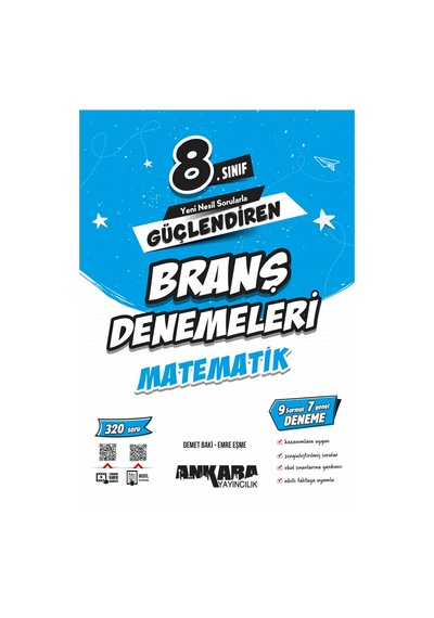 Ankara Yayınevi 8. Sınıf Güçlendiren Matematik Branş Denemeleri