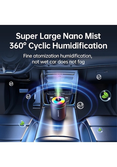 180ml Mini Hava Nemlendirici Usb Elektrikli Aroma Difüzör Uçucu Yağ Temizleyici Black