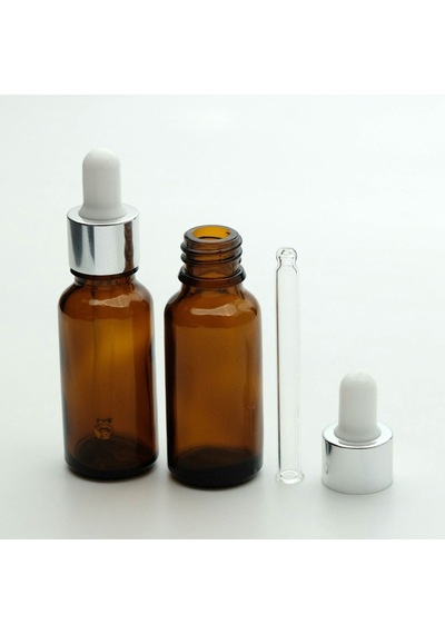 Damlalıklı 10 ML 5 Adet Amber Şişe