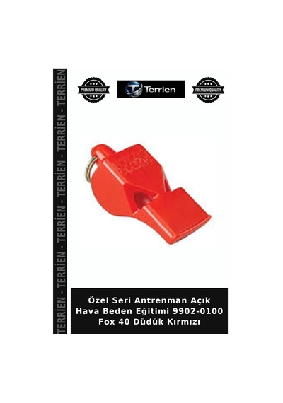 Özel Seri Antrenman Açık Hava Beden Eğitimi 9902-0100 Fox 40 Düdük Kırmızı