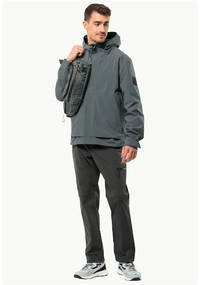 Jack Wolfskin 4059621 6709 Dromoventure Low M Outdoor Koşu Ayakkabısı Gri Siyah Gri - Siyah
