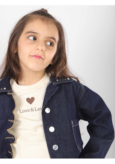 Xo Kids Kız Çocuk 3lü Alt Üst Kombin Takmı 5-14 Yaş Set0477 Mavi