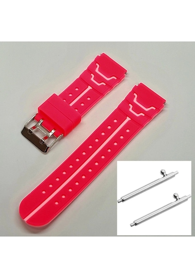 Smart Kids Akıllı Saat Kordonu Uyumlu Silikon Pembe Renk - 20 Mm Çok Renkli