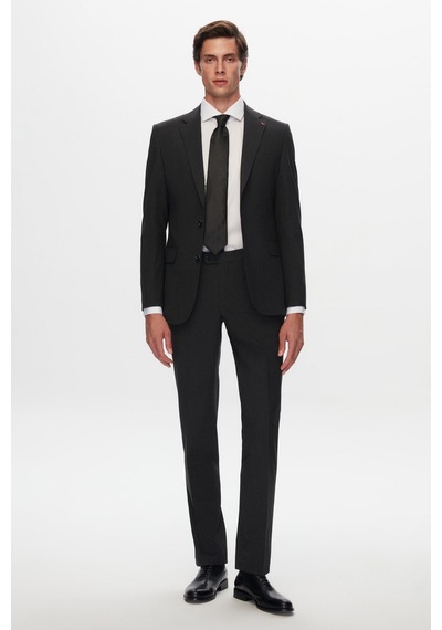 D's Damat Ds Damat Slim Fit Antrasit Yünlü Travel Takim Elbise 4he05ob35577m Antrasit