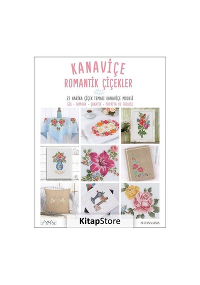 Kanaviçe Romantik Çiçekler