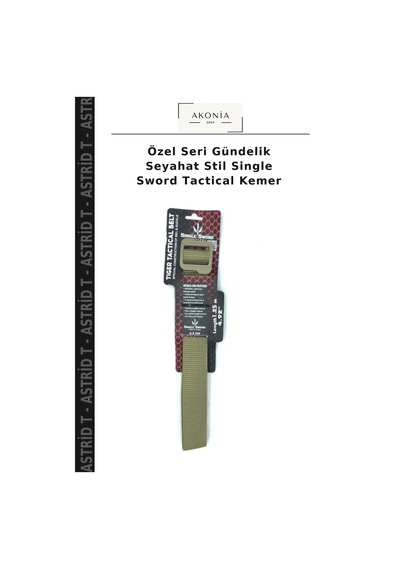 Astrid T Özel Seri Gündelik Seyahat Stil Single Sword Tactical Kemer Çok Renkli