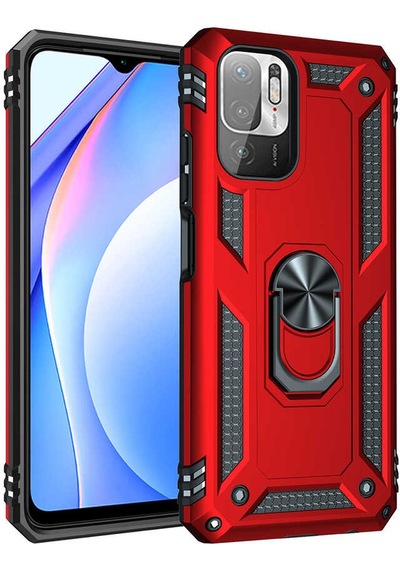 Xiaomi Poco M3 Pro Kılıf Zore Vega Kapak Kırmızı