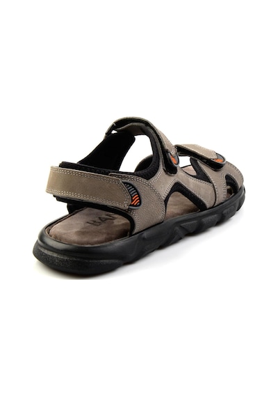 Gri Hakiki Deri Erkek Sandalet E05078102501