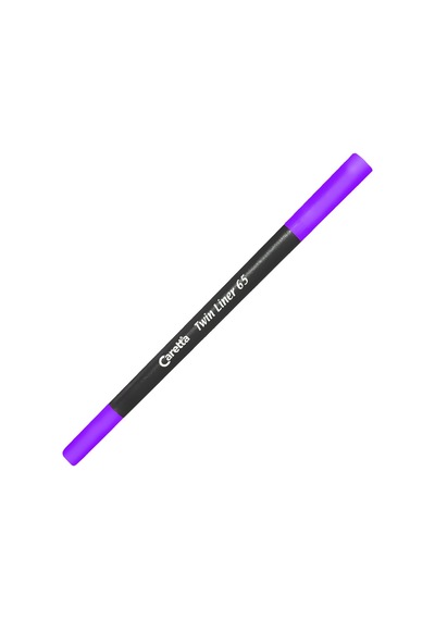Caretta 65-12 Çift Uçlu Keçeli Kalem 0.4-1 MM Mor