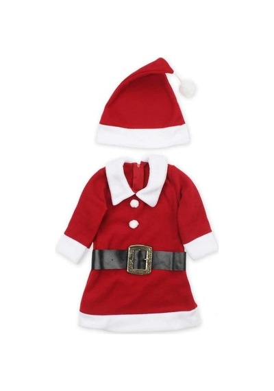 Kız Bebek Yılbaşı Noel Kostümü Kıyafeti