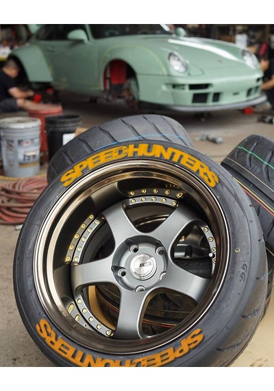 Lastik Yazısı Yokohama Speedhunters Hankook 1.Sınıf Kalite Solmaz