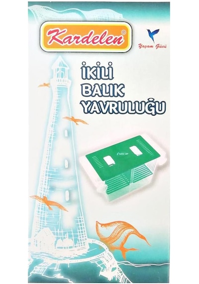 Kardelen İki Bölmeli Büyük Akvaryum Balık Yavruluk 20 x 10 x 10 CM