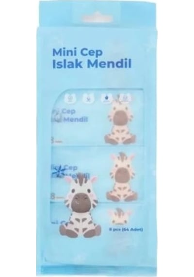 Mini Cep Islak Mendili 1000'li Set