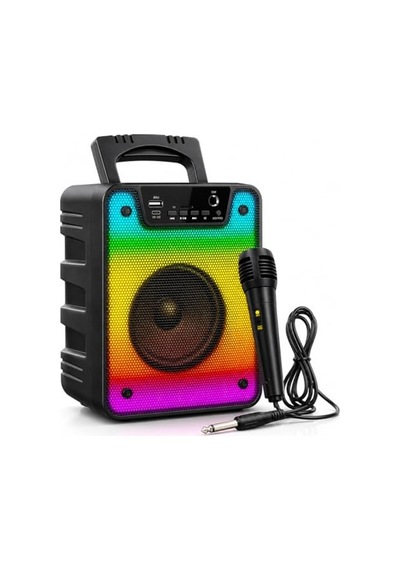 Bluetooth Parti Hoparlörü - Rgb Işıklı Ve Mikrofonlu