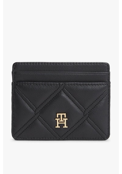 Tommy Hilfiger Th Femınıne Cardholder Kadın Siyah Cüzdan - Aw0aw18700