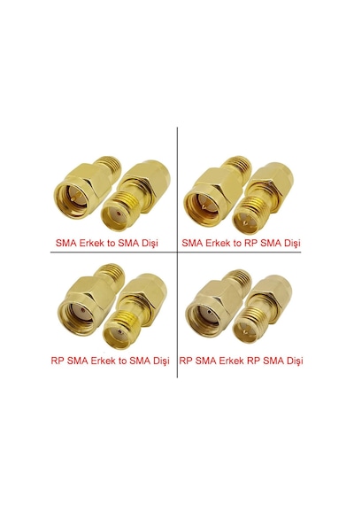 Rp Sma Erkek To Sma Dişi Adaptör Soket