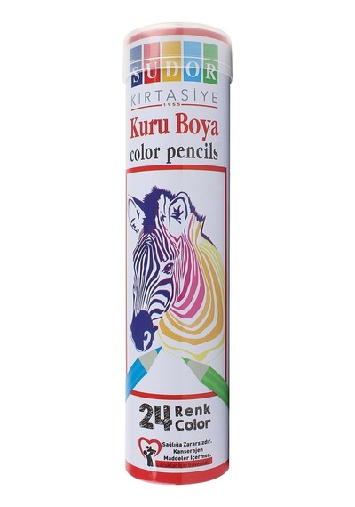Kuruboya Kalem Seti 24 Lü Teneke Kutu