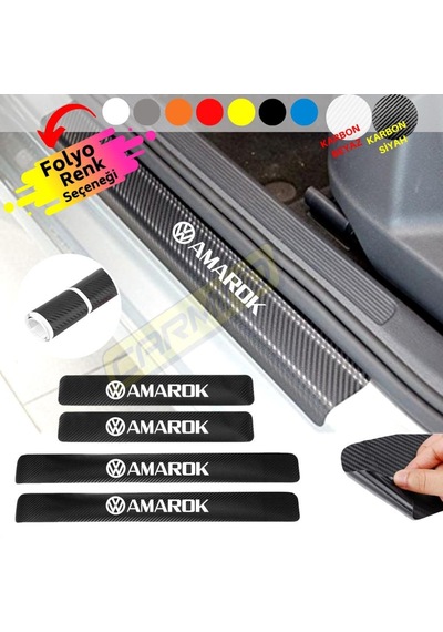 Volkswagen Amarok Kapı Eşiği Sticker (4 Adet) New