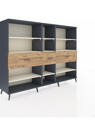 Hyperion Dolap 9 Raflı 3 Çekmeceli 220x44x163 Antrasit-aytaşı/ça Antrasit-aytaşı/çam Hyperion Dolap 9 Raflı 3 Çekmeceli 220x44x163 Antrasit-aytaşı/ça Antrasit-aytaşı/çam