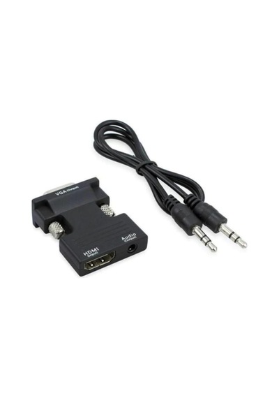 Ses Destekli Hdmı To Vga Dönüştürücü Adaptör