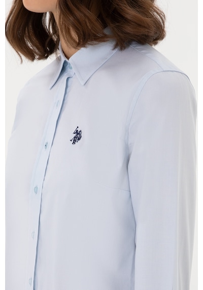 U.s. Polo Assn. Kadın Açık Mavi Gömlek Basic 50298113-vr003 Acık Mavı Açık Mavi