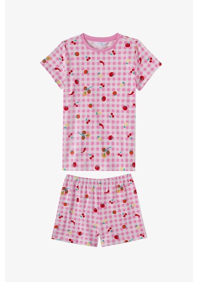 Penti Pembe Kız Çocuk Fresh Picnic Pamuklu 2li Pijama Takımı
