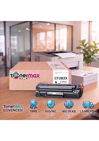 Hp Laserjet Pro M127fn Muadil Toner Çipli Cf283x 2'li 2.400 Sayfa
