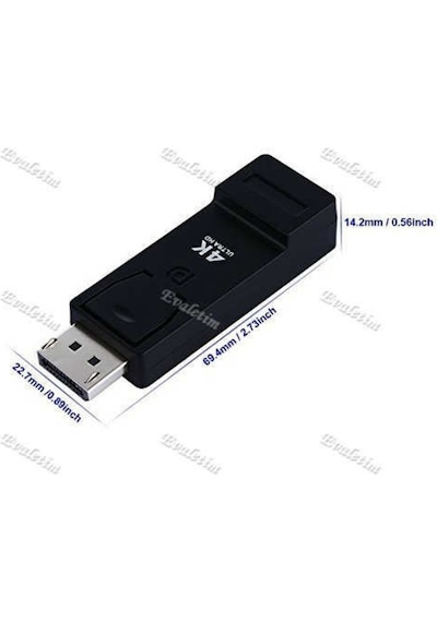 Displayport To Hdmı 4K 4946P Adaptör Kablosu Uç Display Port Çevi