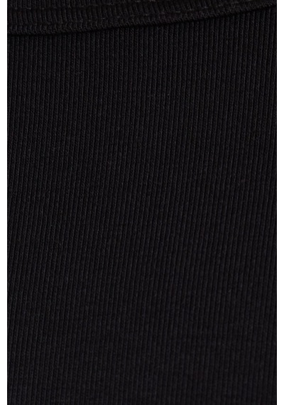 Tudors Kadın Slim Fit Dar Kesim Bisiklet Yaka Siyah Termal Alt Üst Takım-41810 Siyah